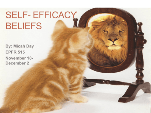 Self Efficacy Beliefs