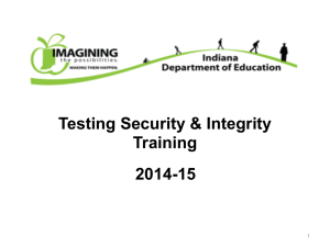 IDOE Testing Security 2014-15