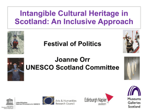 UNESCO Presentation - United Nations Association Edinburgh