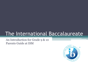 Grade 9 and 10 Parents Ib Info Night [Autosaved]