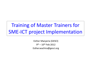 Lesson plans for effective ICT Integration in SME