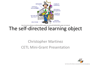 The self-directed learning object