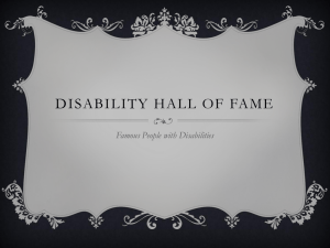Disability hall of fame