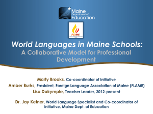 Power Point - Foreign Language Association of Maine