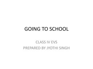 going to school evs class iv