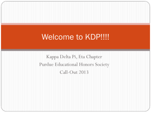 Welcome to KDP!!!!