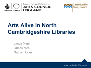 Arts Alive in North Cambridgeshire Libraries