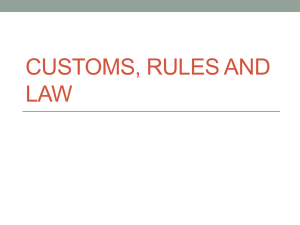 Customs,+Rules+and+Law