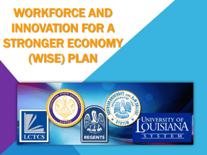 Louisiana Workforce Innovation Council (PPT)