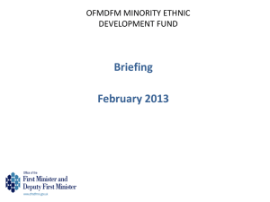 Minority Ethnic Development Fund Presentation (PPT 95.9KB)