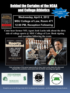 Wednesday, April 4, 2012 MSU College of Law