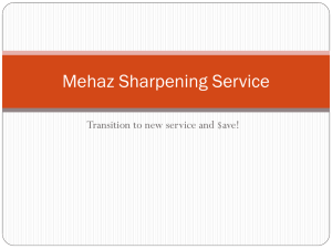 Mehaz Sharpening Service