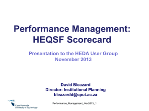 Performance Evaluation Scorecard