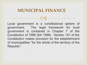 Local Government Fin..