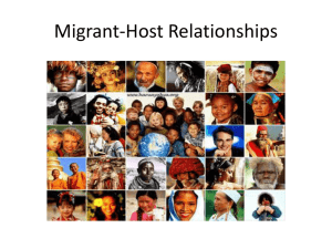 Ch 8 Migrant-host relationships