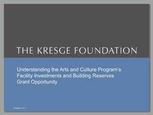 Slide presentation - The Kresge Foundation