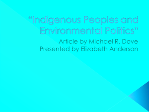 Indigenous Peoples and Environmental Politics Ted Talk