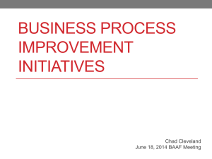 Business Process Improvement Initiatives