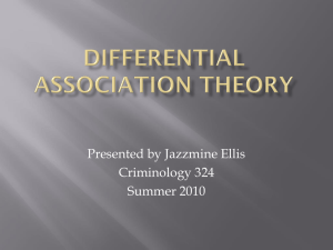 Differential Association Theory-presentation