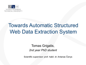 Towards Automatic Structured Web Data Extraction System