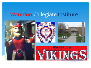 student leaders powerpoint - Waterloo Collegiate Institute