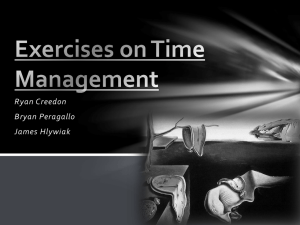 Exercise on Time Management