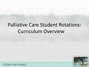 Palliative Care Initiative: PowerPoint Presentation