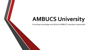 AMBUCS University