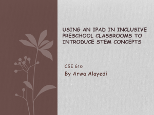 Presentation iPadand Children