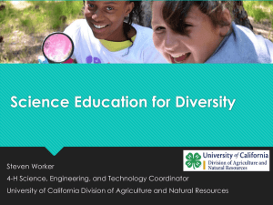 Science Education for Diversity - 4