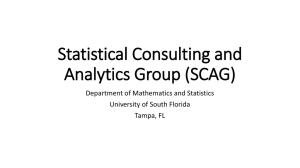 Statistical Consulting and Analytics Group