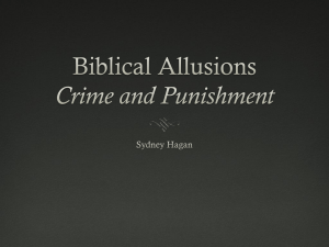 Biblical Allusions Crime and Punishment