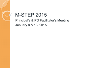 M-STEP 2015 - CA Frost Staff Website
