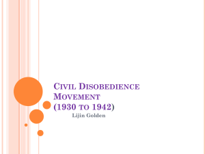 Civil Disobedience Movement (1930 to 1942)