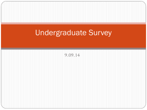 Undergradaute Survey