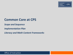 Common Core at CPS - Chicago Public Schools