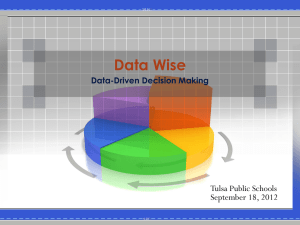 Data Wise - Tulsa Public Schools