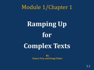 Ramping Up for Complex Texts