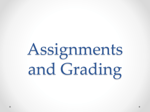 Assignments and Grading