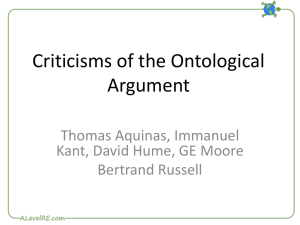 criticisms of the argument