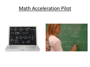 HDSB #14055 Math Acceleration Pilot