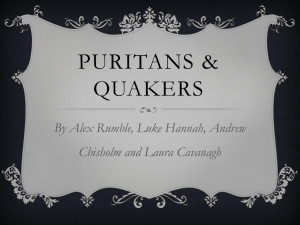 Puritans & Quakers