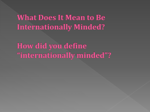 International Mindedness CPD