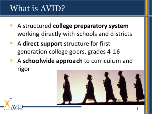 What is AVID - Geary County Schools USD 475