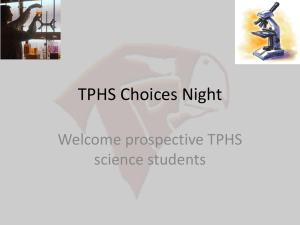 TPHS Choices Night
