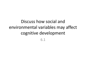 Discuss how social and environmental variables may affect