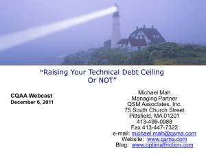 Raising Your Technical Debt Ceiling…Or Not?