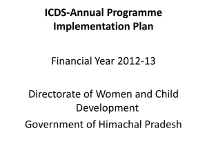 Himachal Pradesh - Ministry of Women and Child Development