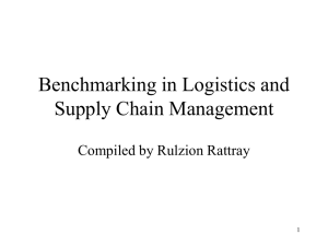 Benchmarking in Logistics and Supply Chain Management