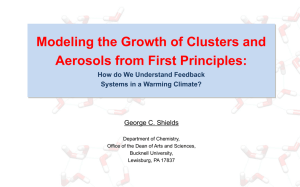 Modeling the Growth of Clusters and Aerosols from First Principles